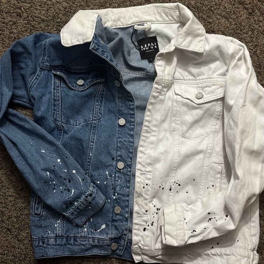 Boohoo Two-Tone Denim Jacket